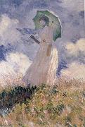 Claude Monet Study of a Figure outdoors oil painting reproduction